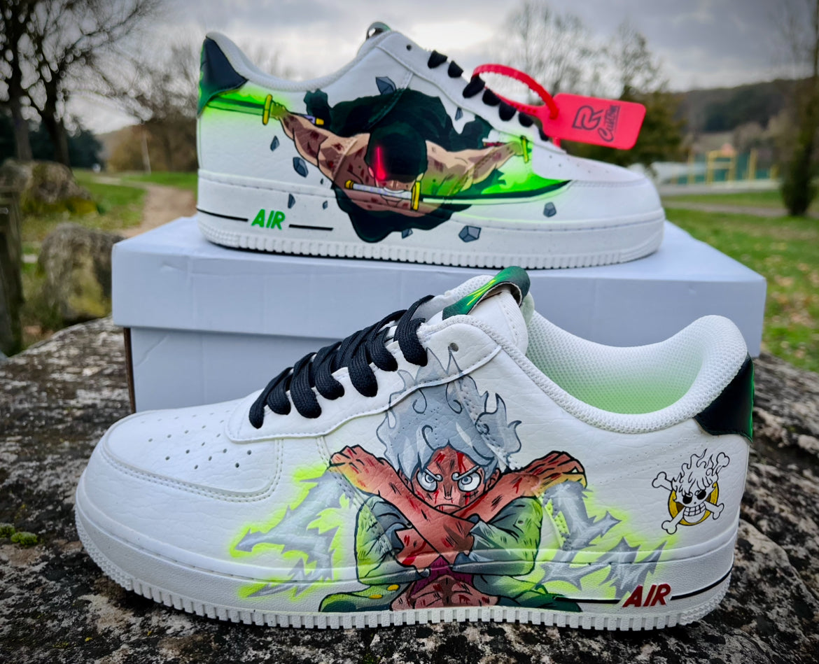 Custom One piece Air Force 1 – hand-painted custom sneakers | DiySneakers