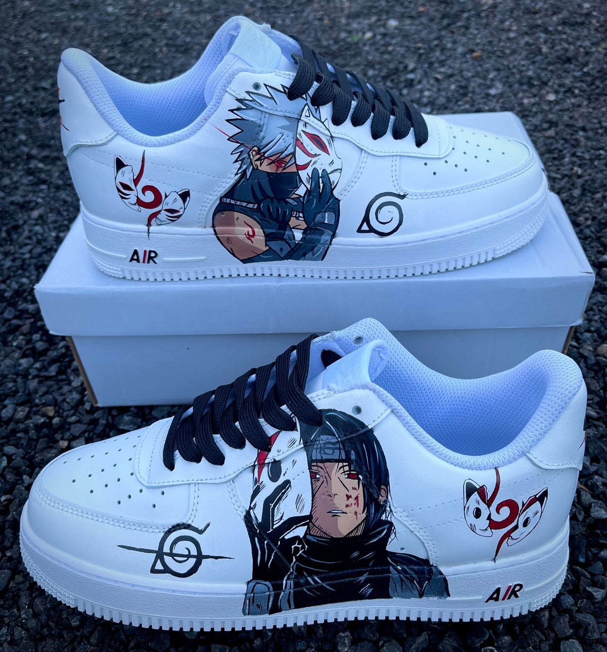 Custom Itachi Vs Kakashi Anbu Air Force 1 – hand-painted custom sneakers | DiySneakers