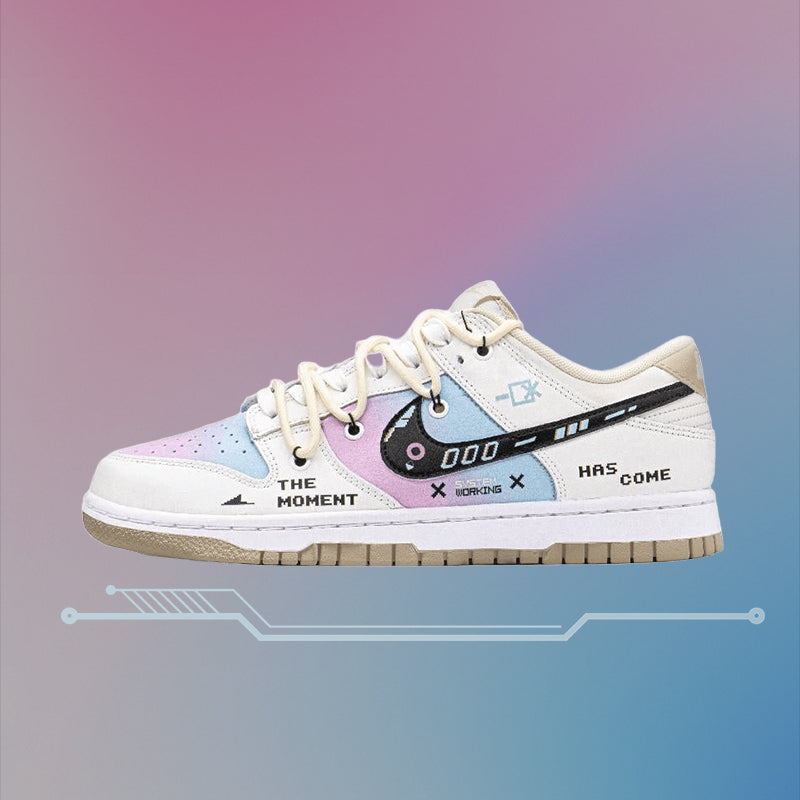 Custom DK Heartbeat Moment Dunk – hand-painted custom sneakers | DiySneakers