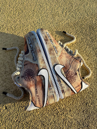 Customized Time Traveler Air Force 1 Shoes Hand-painted – custom sneakers view 2 | DiySneakers