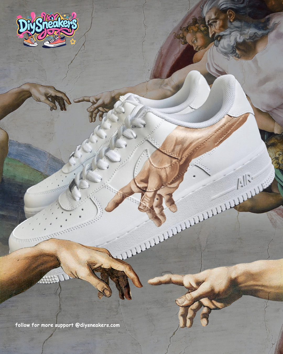Hand of God--Unisex Air Force 1 Custom
