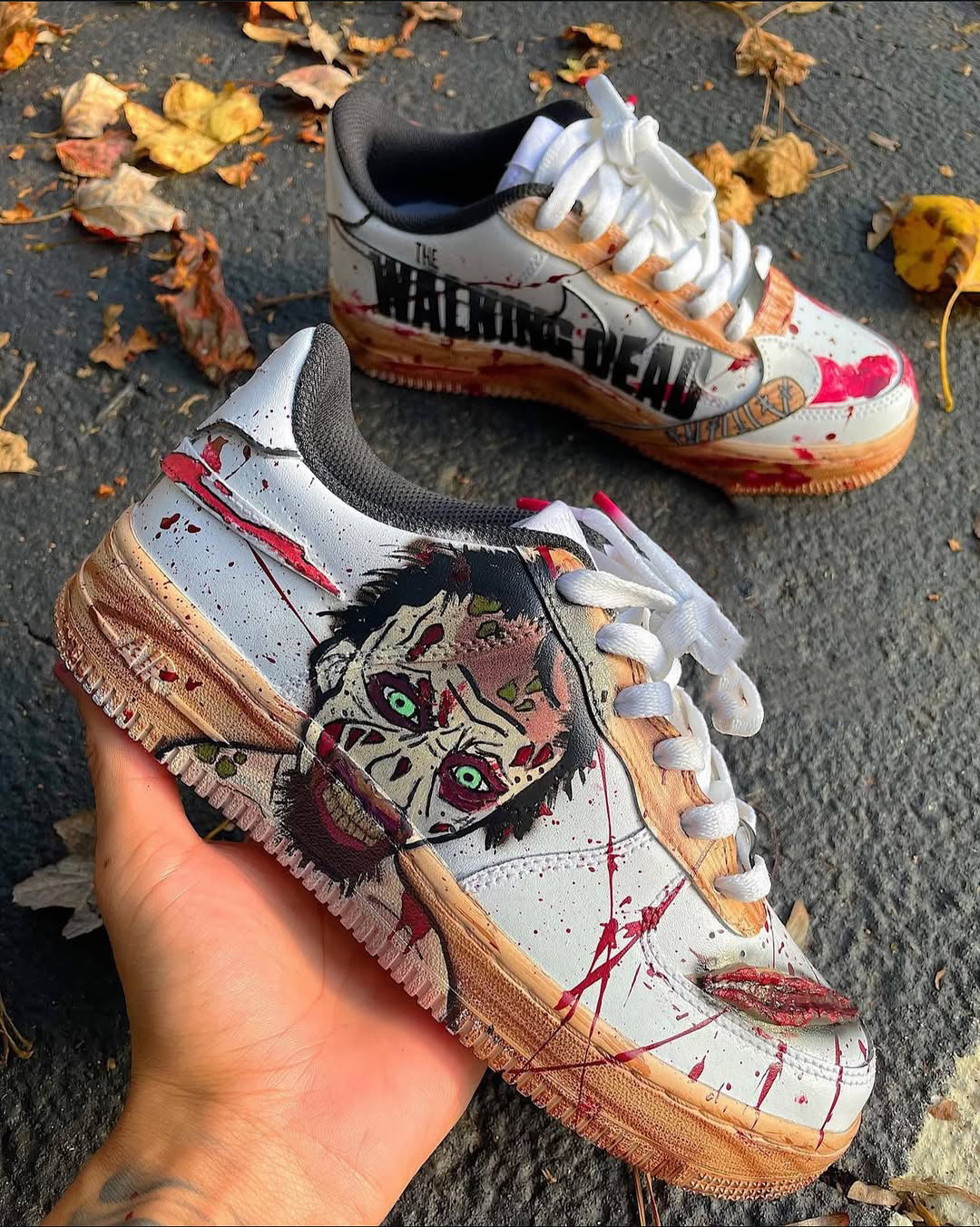 Customized The Walking Dead Air Force 1 Shoes Hand-painted – hand-painted custom sneakers | DiySneakers