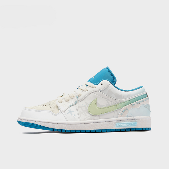 Blue Ripples - Men's Jordan 1 Low Custom