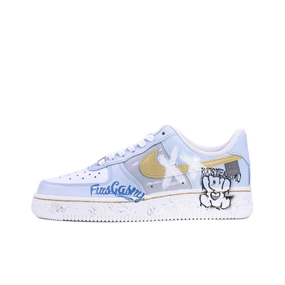 Custom Christmas Eve Bear Report Air Force 1 Low – custom sneakers view 2 | DiySneakers