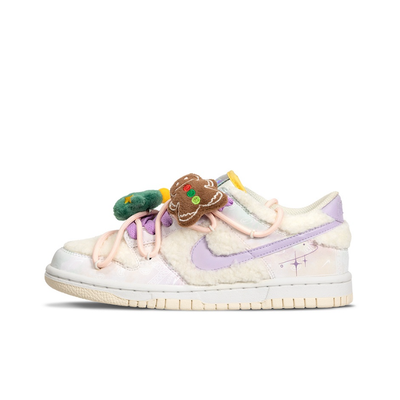 Custom Cute Plush Christmas Party Dunk Low – custom sneakers view 2 | DiySneakers