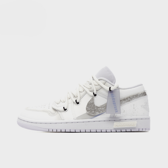 White Taboo - Women's Jordan 1 Low Custom