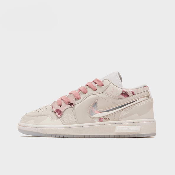 Pink Flower Fall - Women's Jordan 1 Low Custom