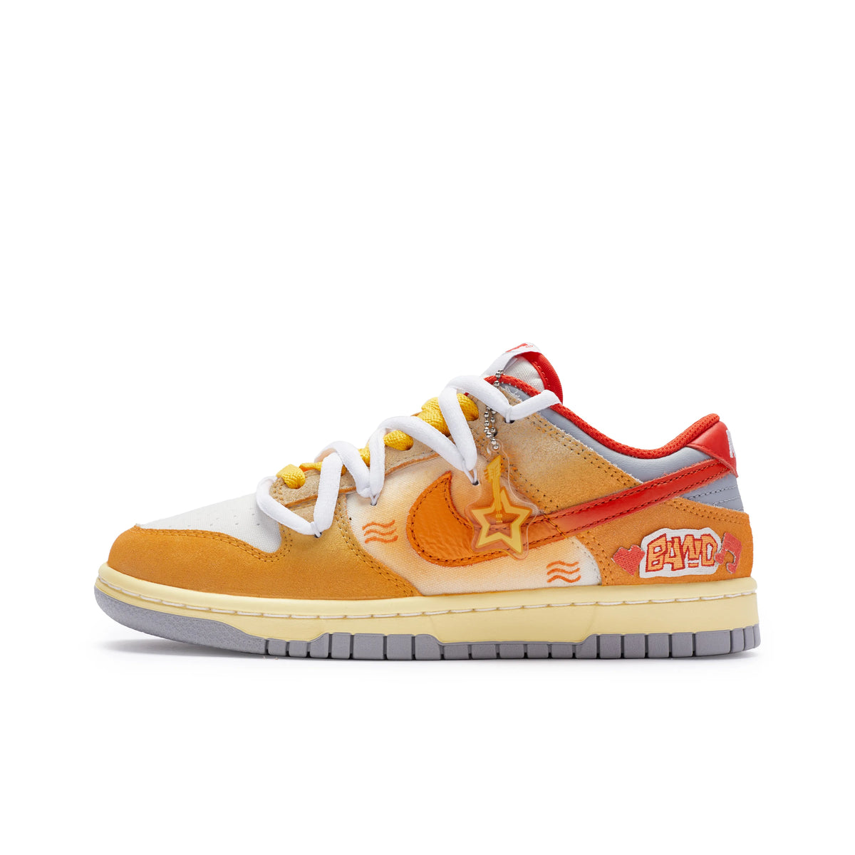Custom Summer Invasion Dunk Low Orange – hand-painted custom sneakers | DiySneakers