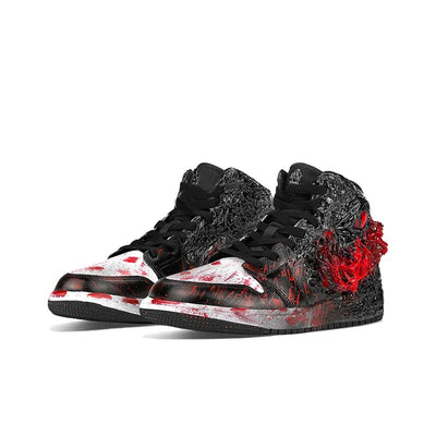 Custom Joker - It Air Jordan 1 Black/Red – custom sneakers view 2 | DiySneakers