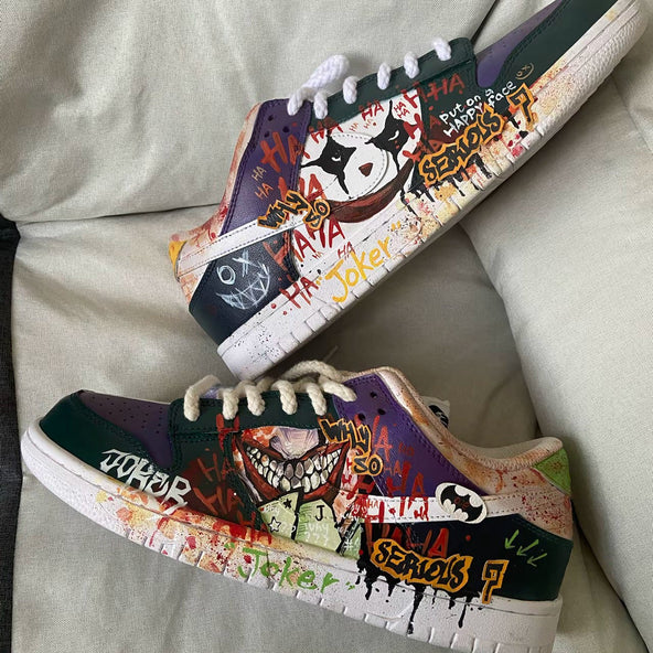 JOKER - Graffiti Hand-painted Mandarin Custom Dunk Low Unisex