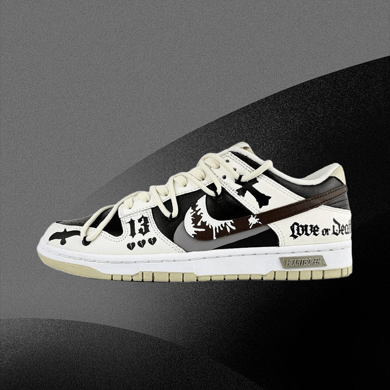 Custom Cross Dunk Brown – hand-painted custom sneakers | DiySneakers