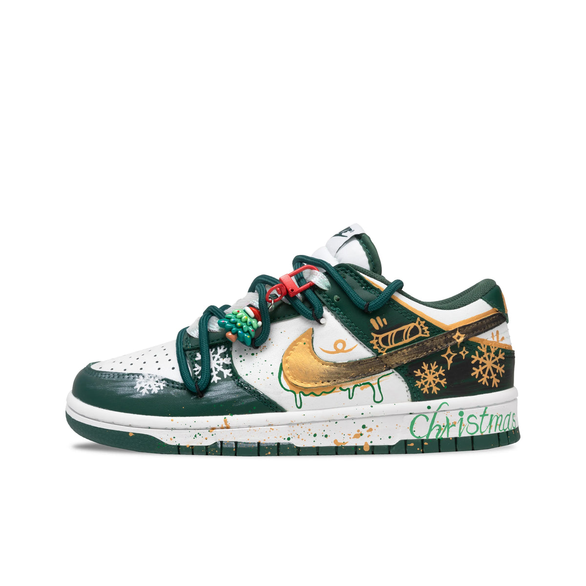 Custom Christmas Letter Dunk – hand-painted custom sneakers | DiySneakers