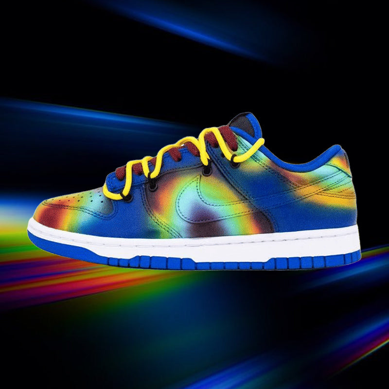 Custom thermal imaging Dunk – hand-painted custom sneakers | DiySneakers