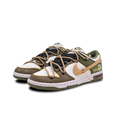 Custom A Tour of Decaying Wood Dunk Brown/Green – custom sneakers view 2 | DiySneakers