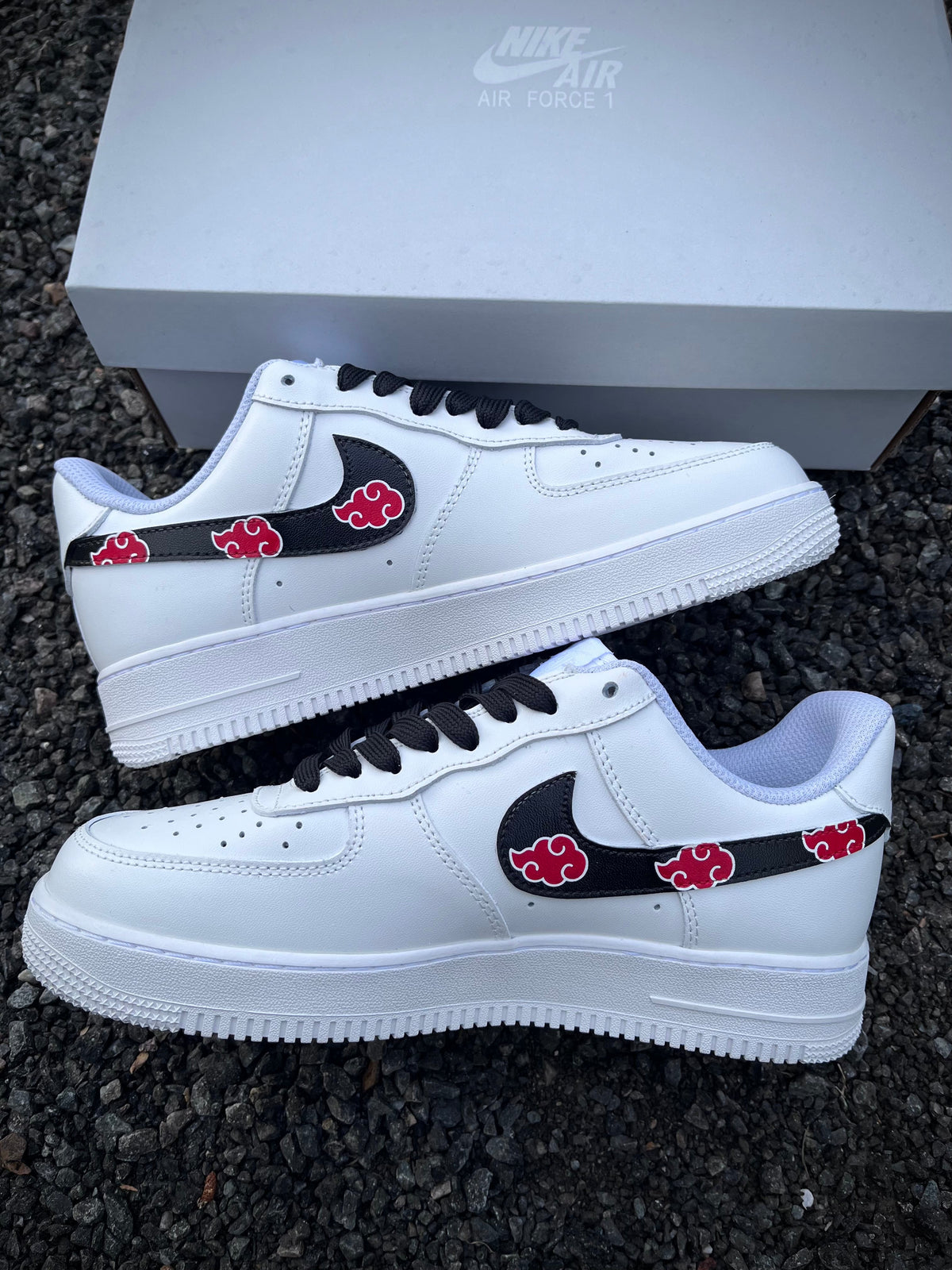 Custom Akatsuki Air Force 1 – hand-painted custom sneakers | DiySneakers