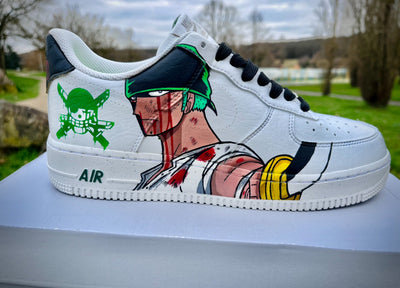 Custom One piece luffy and Zoro Air Force 1 – custom sneakers view 2 | DiySneakers