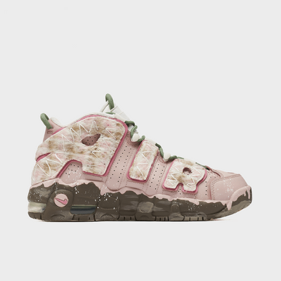 Rosy Charm - Women's Air More Uptempo Custom