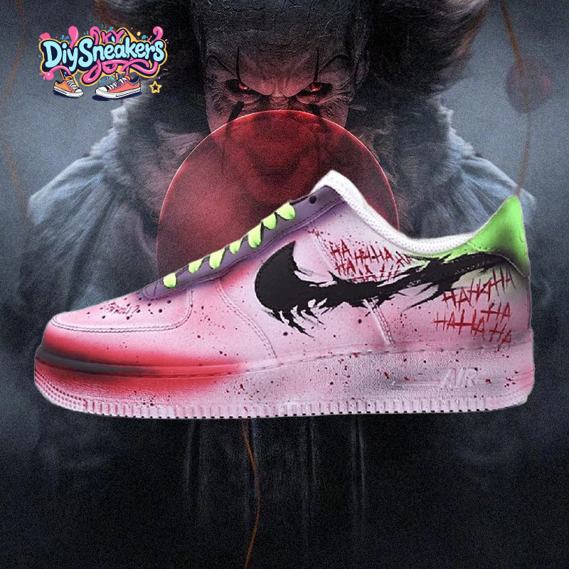 Custom Gotham Joker XSC Air Force 1 – hand-painted custom sneakers | DiySneakers