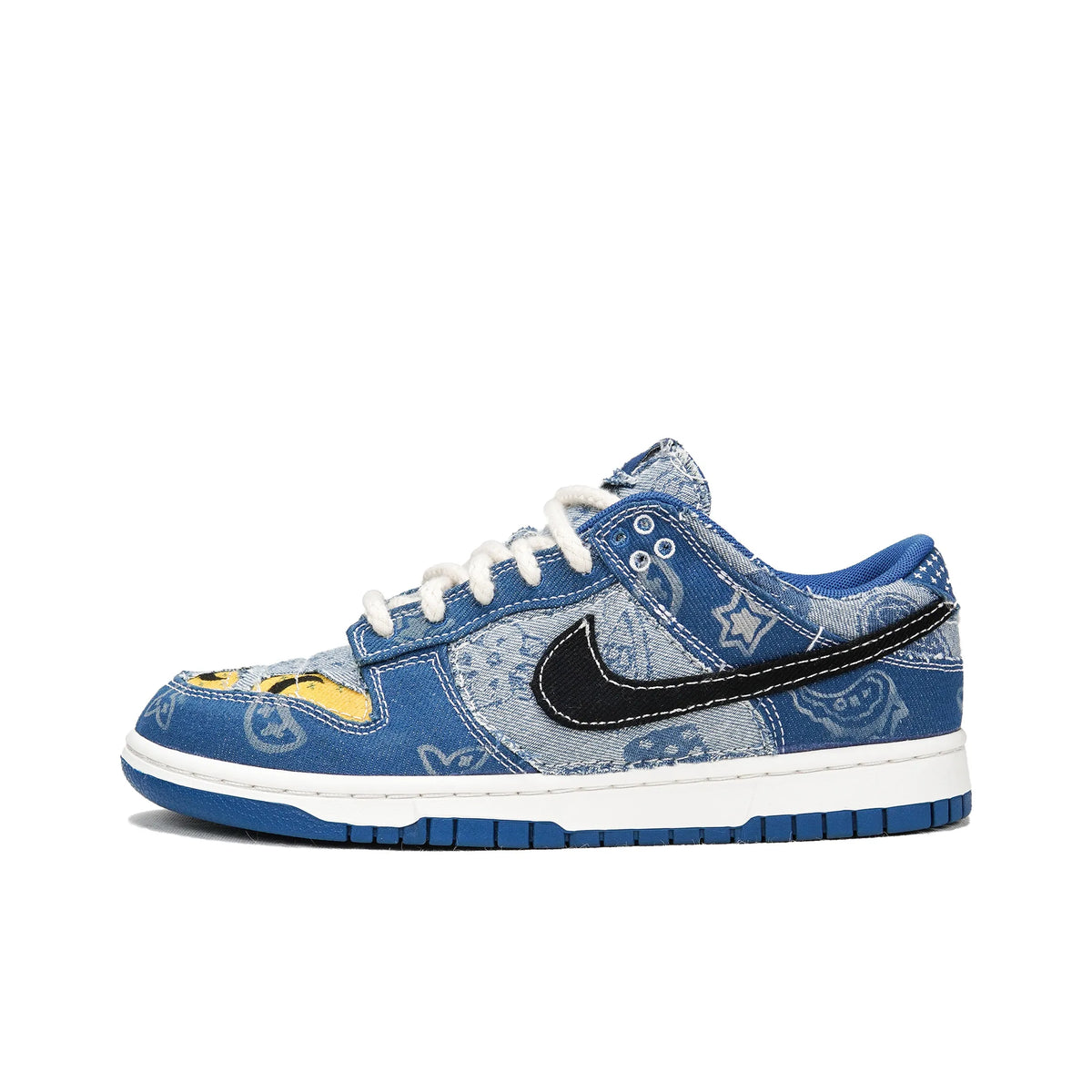 Custom Pocket Stride Dunk Low Denim Style – hand-painted custom sneakers | DiySneakers