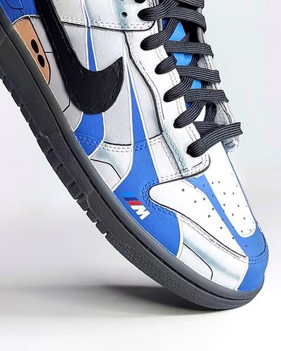 Custom M3 GTR Dunk Blue – custom sneakers view 2 | DiySneakers