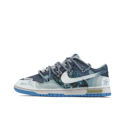 Custom Marine Conservation: Marine Plankton Dunk Low Blue – custom sneakers view 2 | DiySneakers