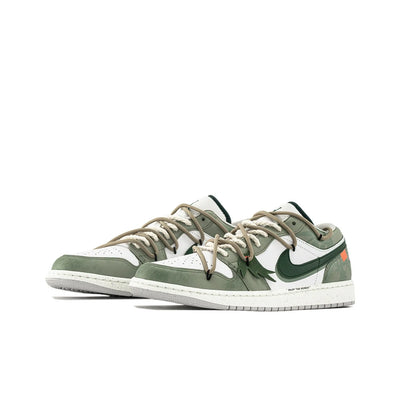 Custom Bamboo ForestAir Jordan 1 Green – custom sneakers view 2 | DiySneakers