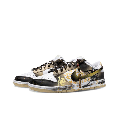 Custom Monkey King - Black Gold Dunk Low – custom sneakers view 2 | DiySneakers