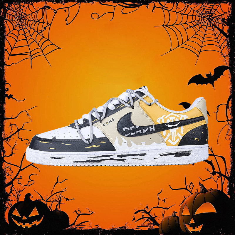 Custom Glimmerbone Silhouette Court Vision Low – hand-painted custom sneakers | DiySneakers