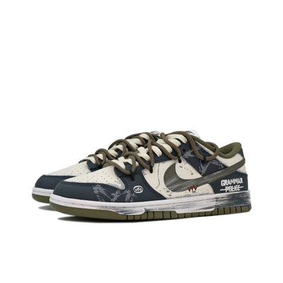 Custom Mottled Cosmos Dunk Blue/Gray – custom sneakers view 2 | DiySneakers