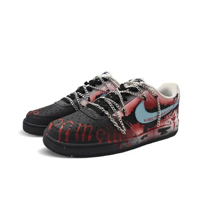 Custom Nova Blaze Court Vision 1 Gothic style – custom sneakers view 2 | DiySneakers