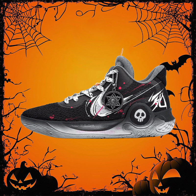 Custom The Contract of Death KD Trey 5 IX White Black Red – hand-painted custom sneakers | DiySneakers
