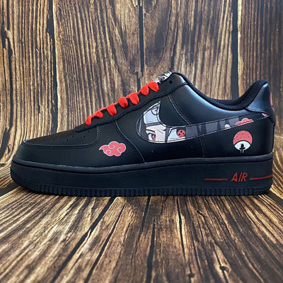 Custom Itachi Uchiha Air Force 1 – custom sneakers view 2 | DiySneakers