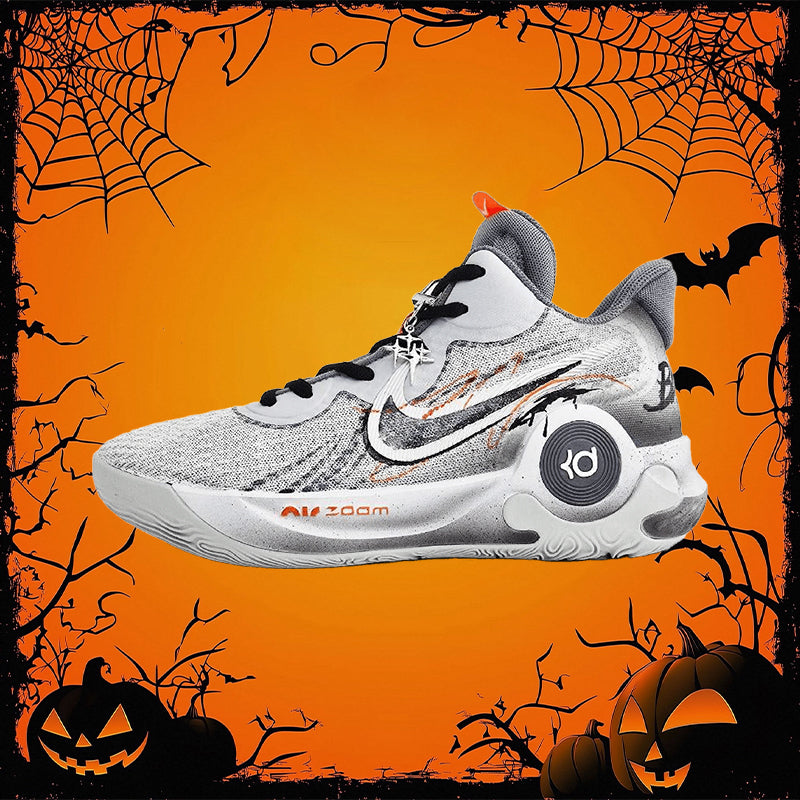 Custom Batman KD Trey 5 IX Orange – hand-painted custom sneakers | DiySneakers