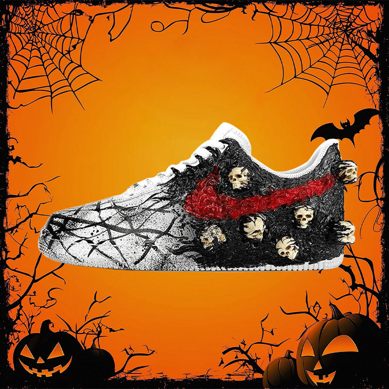 Custom Male Cthulhu Hellmessenger Black and red Air Force 1 – hand-painted custom sneakers | DiySneakers
