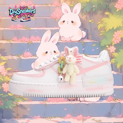 Custom Bunny Kingdom Air Force 1 – custom sneakers view 2 | DiySneakers