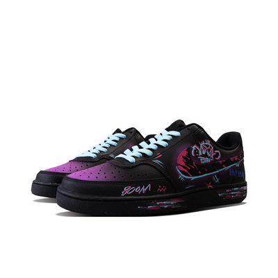 Custom Cyber Prank Court Vision 1 Black – custom sneakers view 2 | DiySneakers