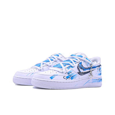 Customized The Twelve Zodiac Signs: Sagittarius - Fashionable Starry Sky Air Force 1 Shoes – custom sneakers view 2 | DiyS…