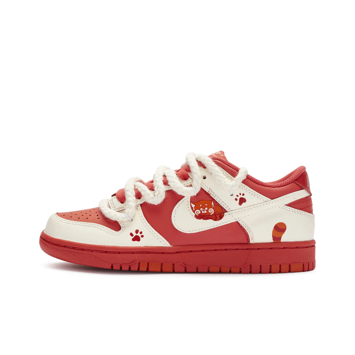 Custom Cherry Raccoon Dunk – hand-painted custom sneakers | DiySneakers