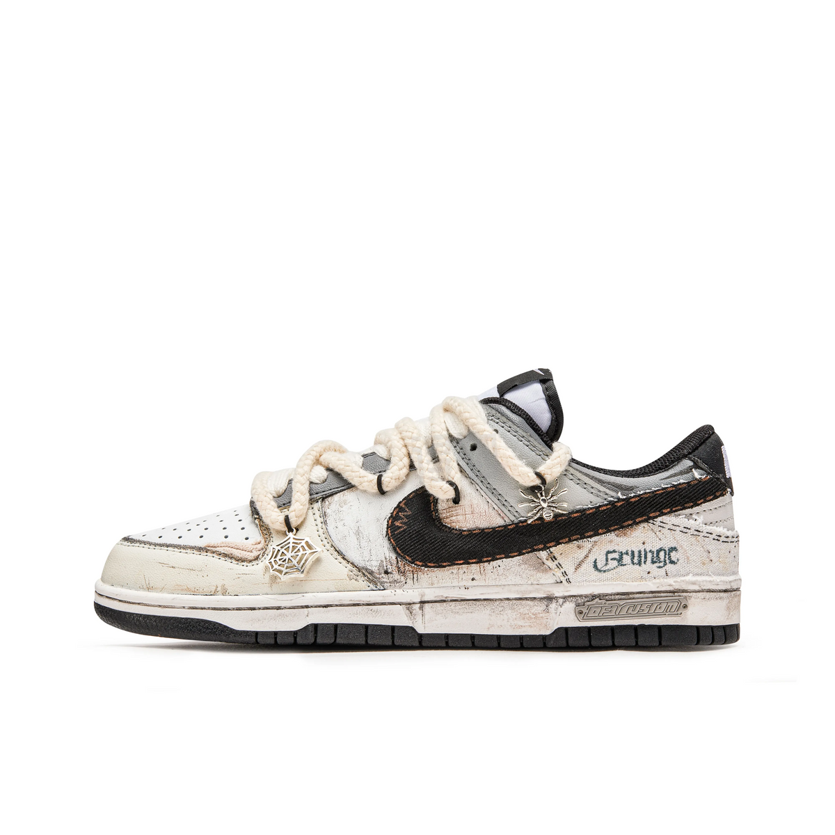 Custom Rashomon Dunk Low Beige – hand-painted custom sneakers | DiySneakers
