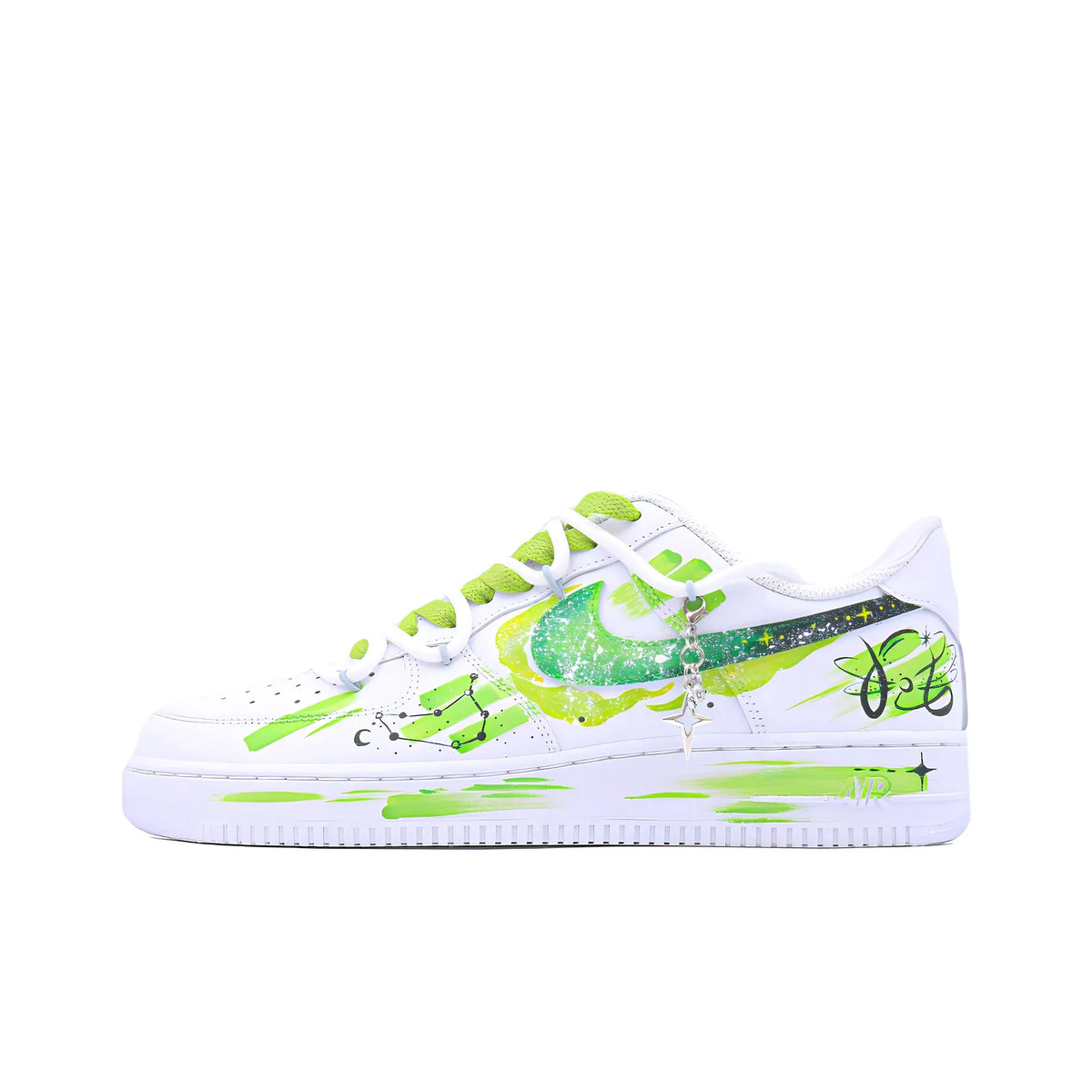 Customized The Twelve Zodiac Signs: Capricorn - Fashionable Starry Sky Air Force 1 Shoes – hand-painted custom sneakers | …