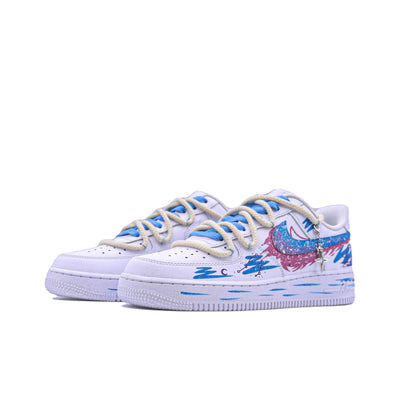 Customized The Twelve Zodiac Signs: Libra - Fashionable Starry Sky Air Force 1 Shoes – custom sneakers view 2 | DiySneakers