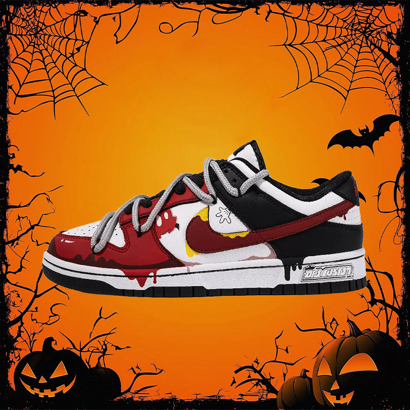 Custom Halloween Romance Dunk – hand-painted custom sneakers | DiySneakers