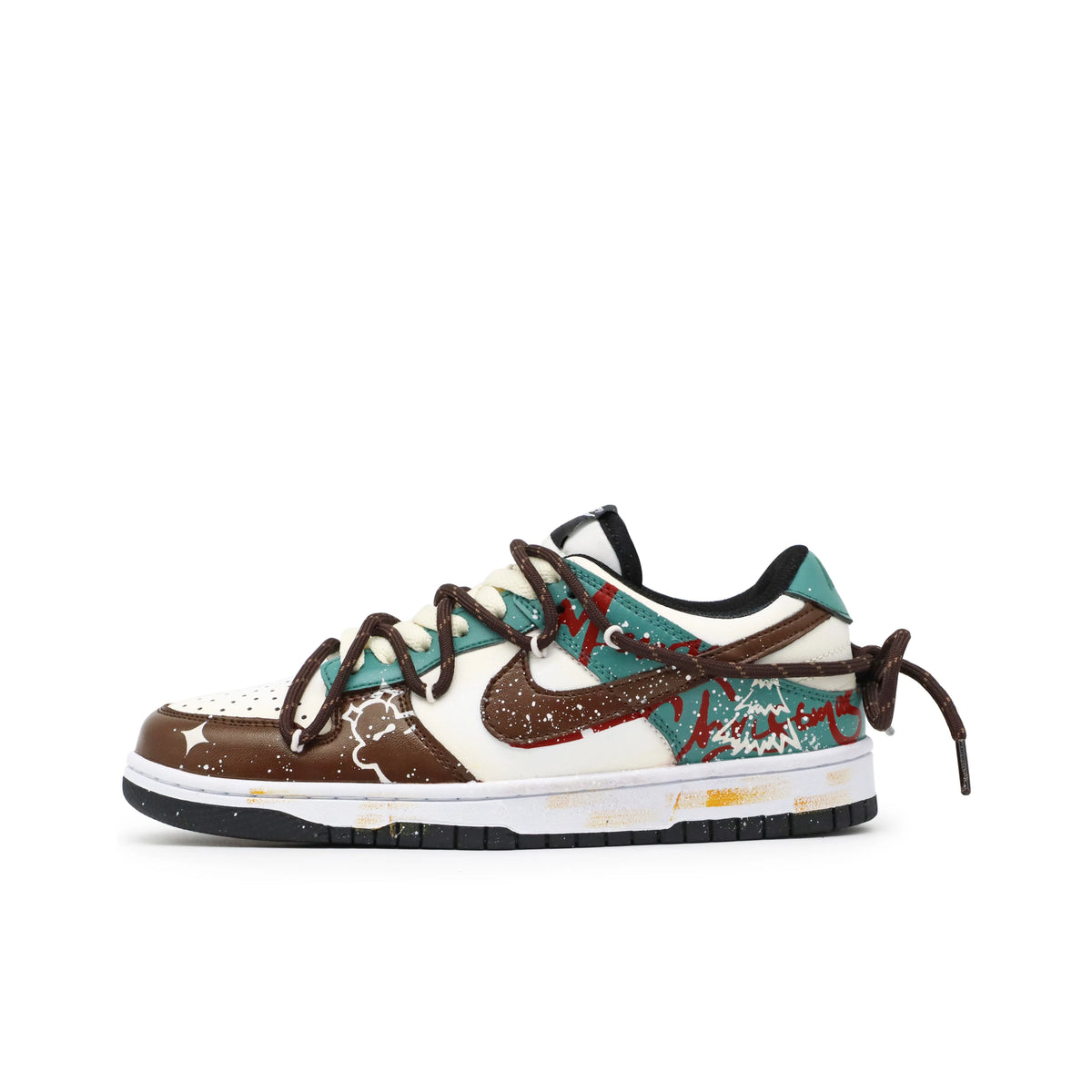 Custom Gingerbread Dunk – hand-painted custom sneakers | DiySneakers