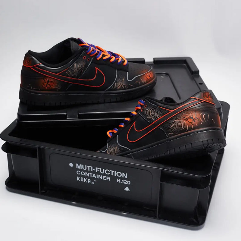 Custom Male golden spotted butterfly Dunk – hand-painted custom sneakers | DiySneakers