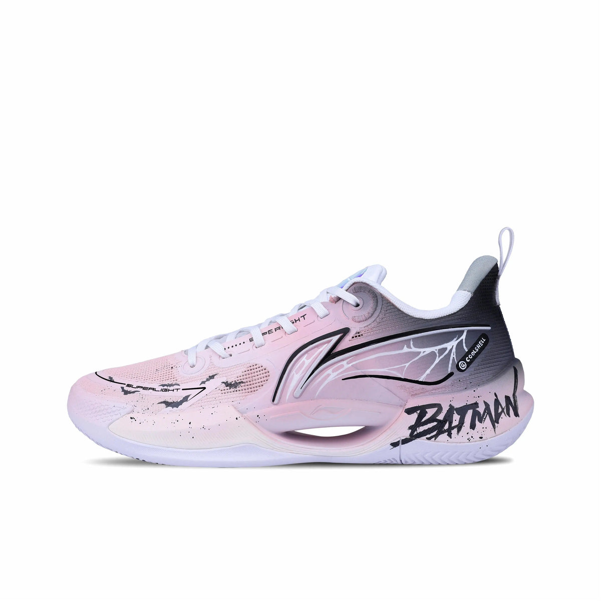 Pink Phantom Bat Custom Street LiNing – hand-painted custom sneakers | DiySneakers