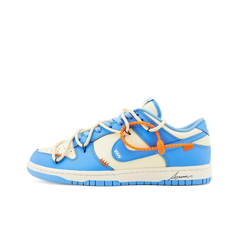 Custom Blue-orange Alert Dunk – hand-painted custom sneakers | DiySneakers