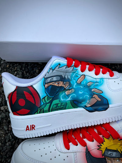 Custom Kakashi vs Naruto Air Force 1 – custom sneakers view 2 | DiySneakers