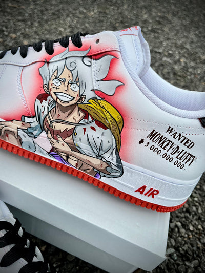 Custom One piece luffy Gear 5 Air Force 1 – custom sneakers view 2 | DiySneakers