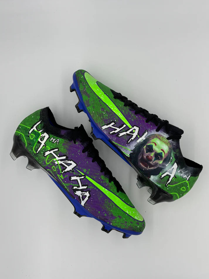 Custom Joker Zoom Mercurial Vapor Green/Purple – hand-painted custom sneakers | DiySneakers
