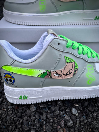 Custom Zoro x Broly Air Force 1 – custom sneakers view 2 | DiySneakers